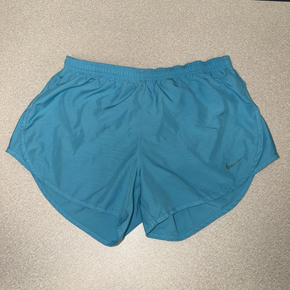 Nike Tempo‎ Core Running Shorts Women's Size Small Teal Blue Dri-Fit